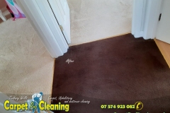 After carpet cleaning