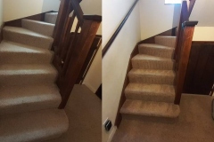 Staircase and landing carpet cleaning in apartment in Tenbury