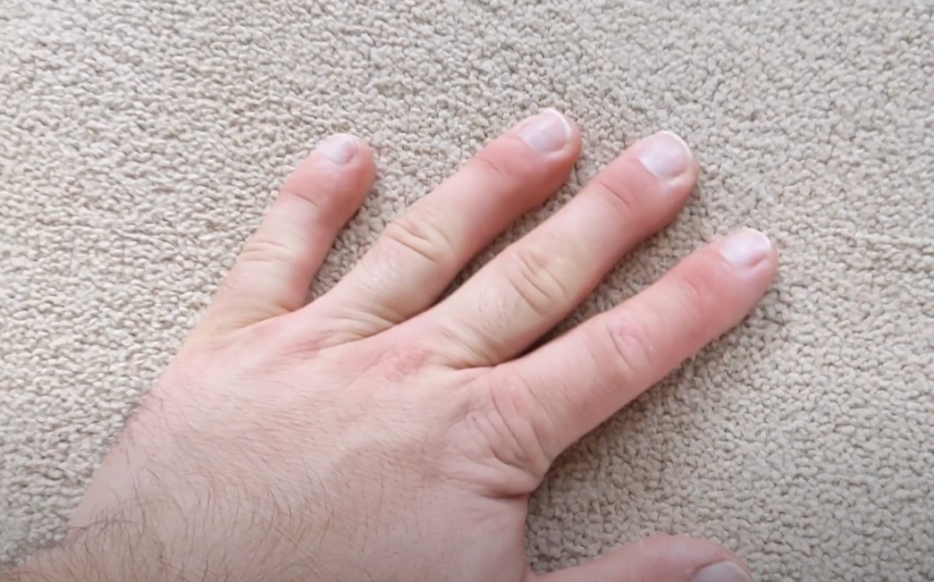 Wool carpet cleaning, after drying