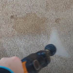 Carpet cleaning of muddy carpets.